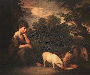 Thomas Gainsborough Girl with Pigs oil painting picture wholesale